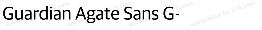 Guardian Agate Sans G字体转换